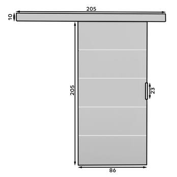 Posuvné dvere BIELLA 86 wenge, 86x205 cm 2