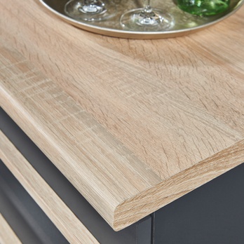 Spodná skrinka BILBERRY antracitová/dub sonoma, šírka 100 cm 5