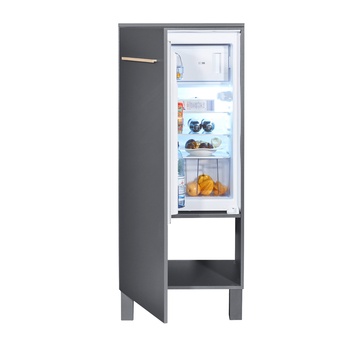 Spodná skrinka na chladničku BILBERRY antracitová 2