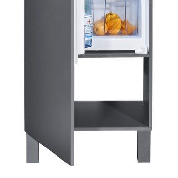 Spodná skrinka na chladničku BILBERRY antracitová 4
