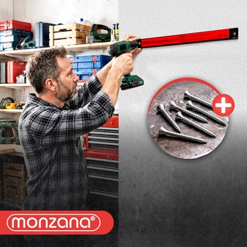 Magnetická lišta na náradie BIN 4 červená/čierna, sada 3 ks 2