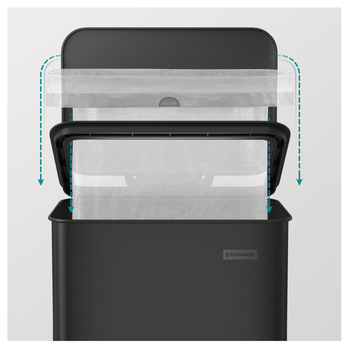 Odpadkový kôš BIN čierna, 40 l 3