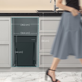 Vstavaný odpadkový kôš BIN čierna 2