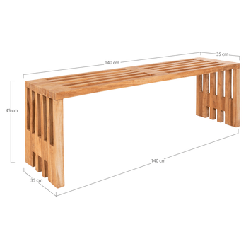 Lavica BINADURM I teak 5