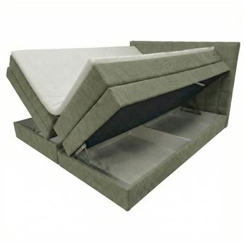 Posteľ s matracom a topperom BIRNA 2 BK olivová, 180x200 cm 2