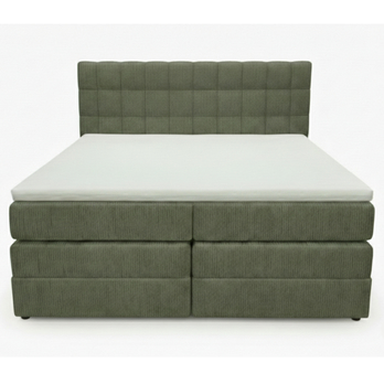 Posteľ s matracom a topperom BIRNA 2 BK olivová, 180x200 cm 4