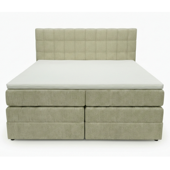 Posteľ s matracom a topperom BIRNA 2 BK béžová, 160x200 cm 4