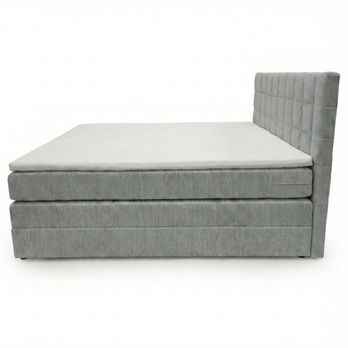 Posteľ s matracom a topperom BIRNA 2 BK svetlosivá, 160x200 cm 5