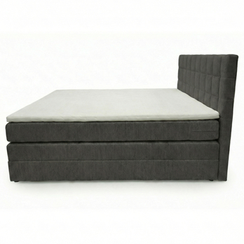 Posteľ s matracom a topperom BIRNA 2 BK antracitová, 140x200 cm 5