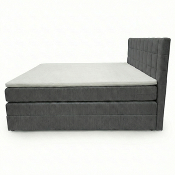 Posteľ s matracom a topperom BIRNA 2 BK tmavosivá, 140x200 cm 5