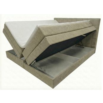 Posteľ s matracom a topperom BIRNA 2 BK béžová, 180x200 cm 2