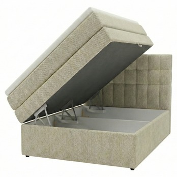 Posteľ s matracom a topperom BIRNA 2 BK béžová, 120x200 cm 2