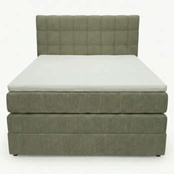 Posteľ s matracom a topperom BIRNA 2 BK olivová, 120x200 cm 4