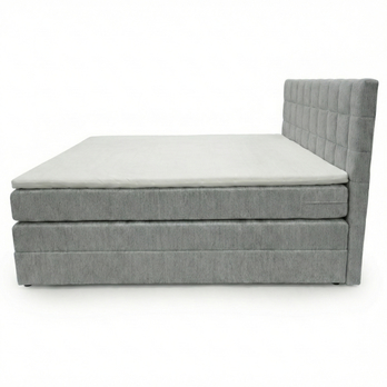 Posteľ s matracom a topperom BIRNA 2 BK svetlosivá, 120x200 cm 3