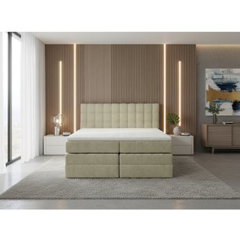 Posteľ s matracom a topperom BIRNA 2 BK béžová, 140x200 cm 3