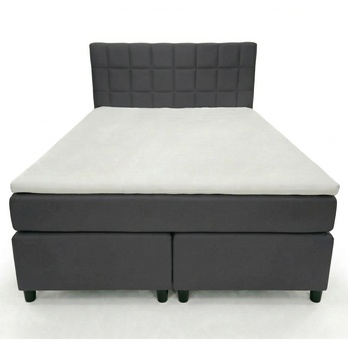 Posteľ s matracom a topperom BIRNA 2 BSB tmavosivá, 140x200 cm 2