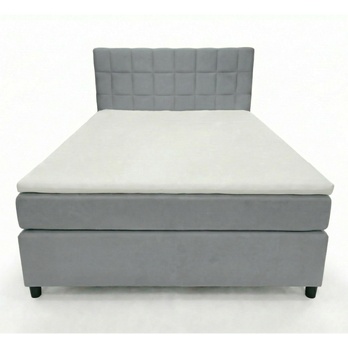 Posteľ s matracom a topperom BIRNA 2 BSB svetlosivá, 120x200 cm 2