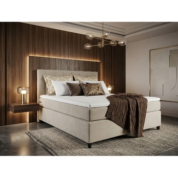 Posteľ s matracom a topperom BIRNA 2 BSB béžová, 120x200 cm 1