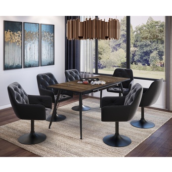 Jedálenská stolička BIRTE S vintage antracitová 1