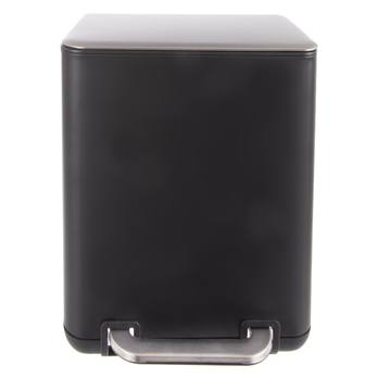 Odpadkový kôš BLACK 2 čierna/strieborná, 20 l 1