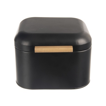 Nádoba na chlieb BLACK II čierna/bambus 2