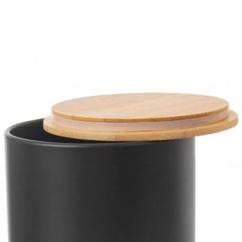 Dóza na špagety BLACK čierna/bambus 4