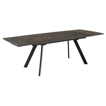 Jedálenský stôl BLACKBURN čierna/matná čierna 13