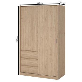 Šatníková skriňa BLAIR 2D jackson hickory 7