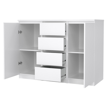 Komoda BLAIR IX biela vysoký lesk 3