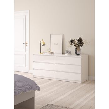 Komoda BLAIR VIII biela vysoký lesk 1