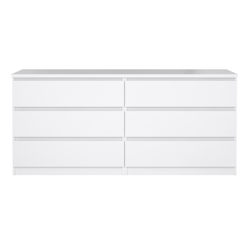 Komoda BLAIR VIII biela vysoký lesk 2