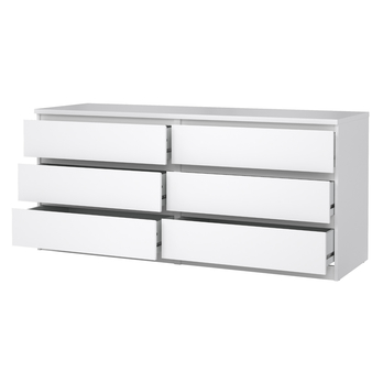 Komoda BLAIR VIII biela vysoký lesk 3