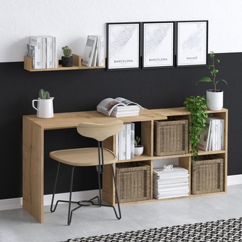 Písací stôl s policou BLAKE dub 1