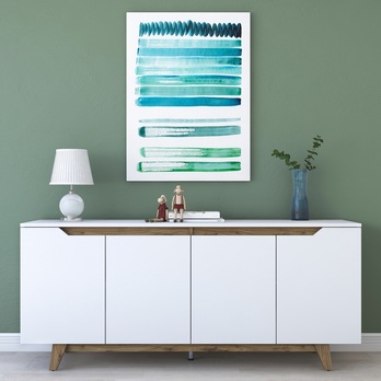 Komoda BLANCO biela/orech 1