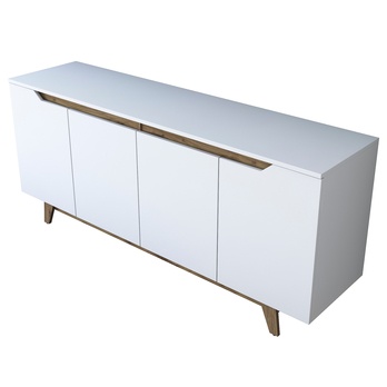 Komoda BLANCO biela/orech 3