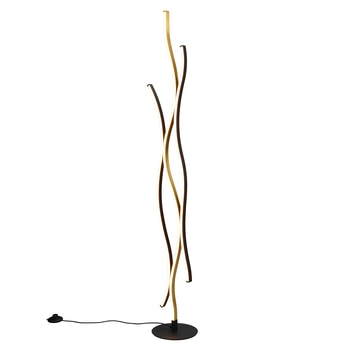 Stojacia lampa BLAZE čierna/zlatá 2