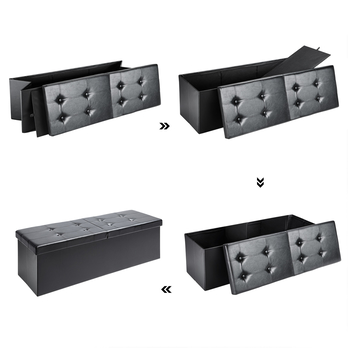 Taburet BLOCK 4 čierna 3