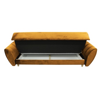 Pohovka BLOOM žltá/antracitová 3