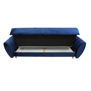 Pohovka BLOOM modrá/žltá 3