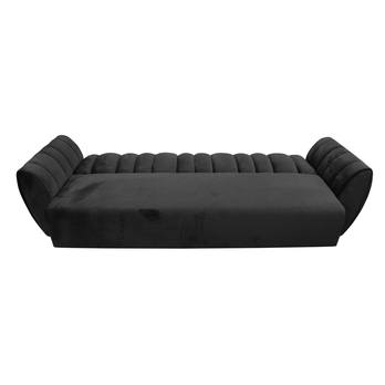 Pohovka BLOOM antracitová/žltá 2