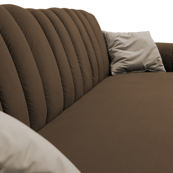 Pohovka BLOOM hnedá/béžová 4