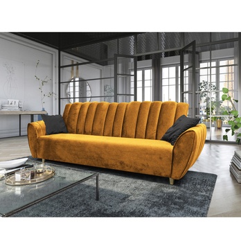 Pohovka BLOOM žltá/antracitová 1