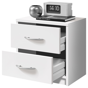 Nočný stolík BOBO II biela 2