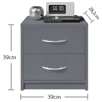 Nočný stolík BOBO II grafit 5