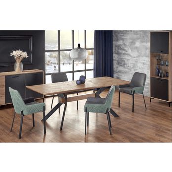 Jedálenský stôl BOCORDA dub/čierna 1