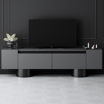 TV stolík BOHEM antracitová/čierna 3