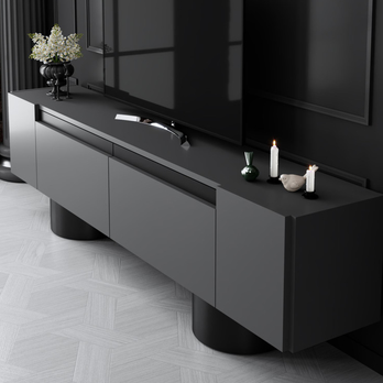 TV stolík BOHEM antracitová/čierna 6