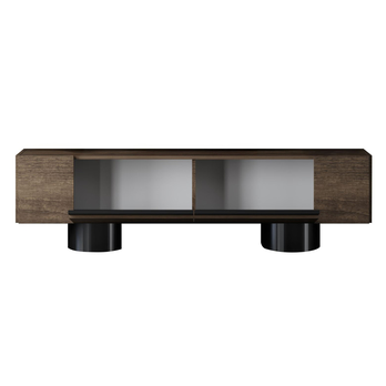 TV stolík BOHEM orech/čierna 2