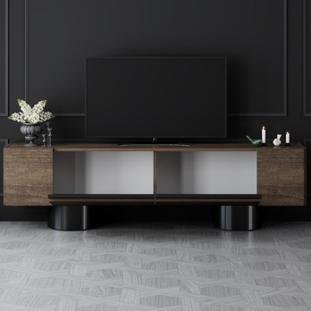 TV stolík BOHEM orech/čierna 5