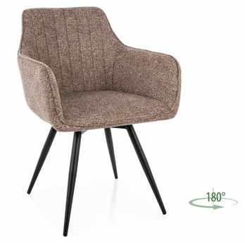 Jedálenská stolička BOLLU 2 tmavobéžová 2